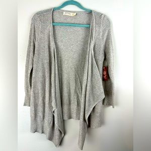 Shrug Open stitch Grey Small
